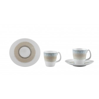 Φλυτζάνι & Πιάτο Καφέ Apeiron Beige Σετ 6τμχ Ionia Φλυτζάνι & Πιάτο Καφέ Apeiron Beige Σετ 6τμχ Ionia