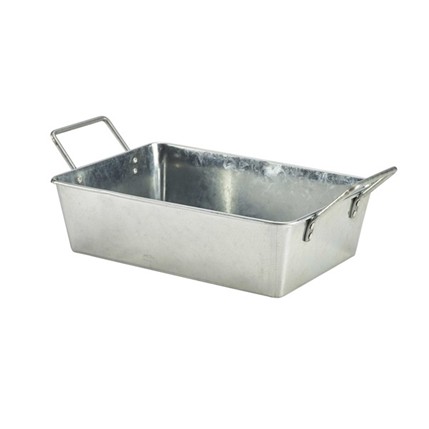 GENWARE Δοχείο Γαλβανιζέ Παραλληλόγραμμο 23x15cm GenWare