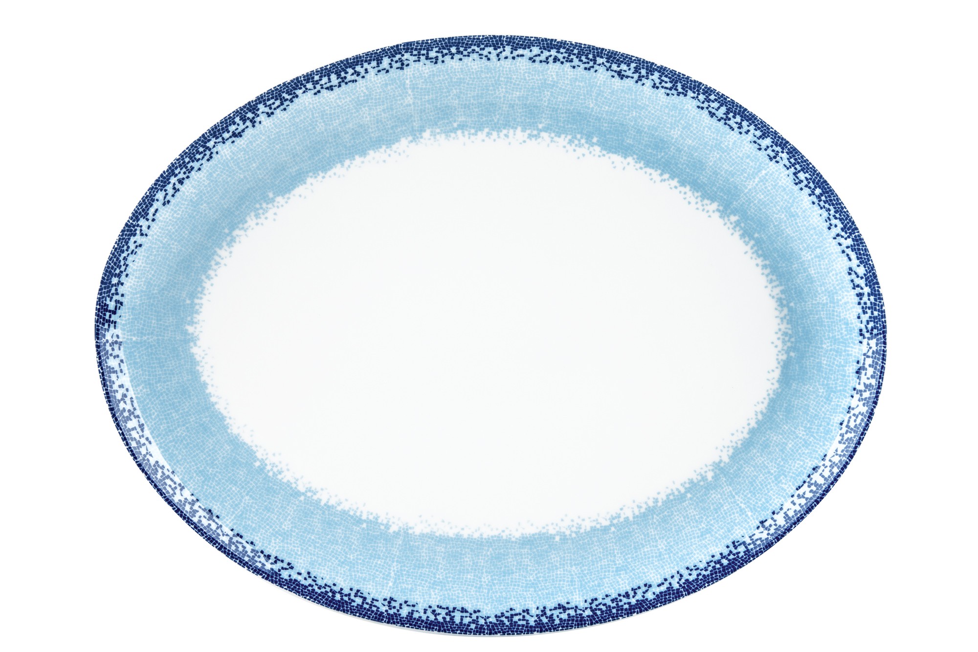 Πιατέλα Οβαλ Apeiron Blue 36cm Ionia